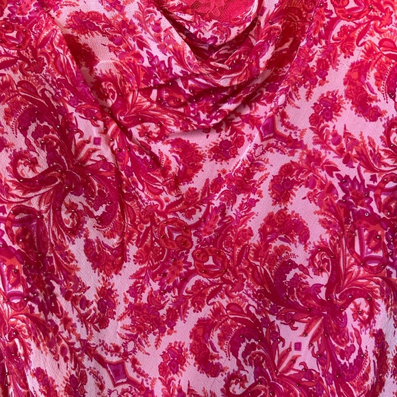 Vintage Vision Apparel Silk Cowl Neck Dress - Picture 8 of 9